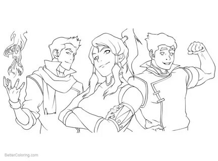 The Legend of Korra Coloring Pages Fanart by MiloPanic - Fre