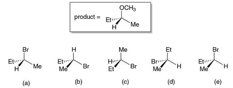 Solved The reaction of methoxide (CH3O-) with 2-bromobutane 