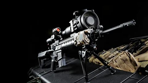 Download wallpaper sight, rifle, black background, sniper, M