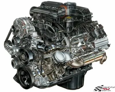 5.7L cutaway Hemi engine, Hemi, Mopar