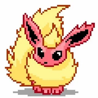 Flareon Pixel Art Pokémon Amino