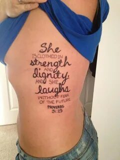 "She is clothed in strength and dignity and she laughs witho