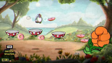 Скачать Cuphead "Food Weapons" - Геймплей