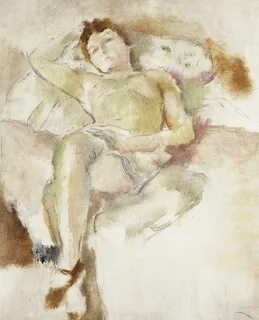 Bobette Lying Down Bobette Allongee Painting by Jules Pascin