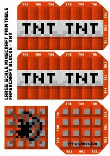 Minecraft tnt printable Minecraft Papercrafts Pinterest