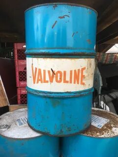 Details about Vintage ONE Valvoline 55 Gallon Oil Drum Oil G