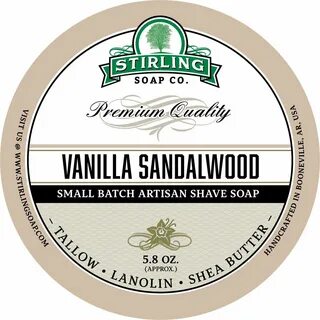 Мыло для бритья Stirling Vanilla Sandalwood Для всех типов к