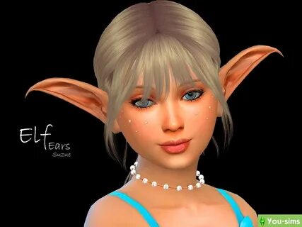 Скачать Эльфийские уши от Suzue к Sims 4 - You-sims