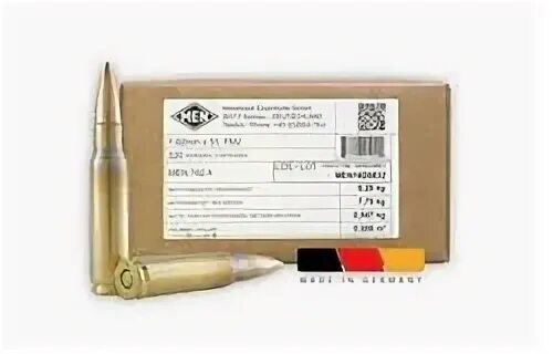 MEN Defence 7.62x51 M80 NATO Ammo 147 Grain Full Metal Jacke