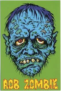 Hellbilly Deluxe era monster postcard Rob zombie art, Zombie