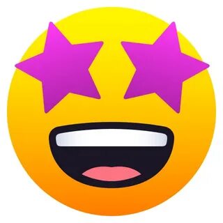 Emoji 🤩 Smiling face with star eyes wpRock