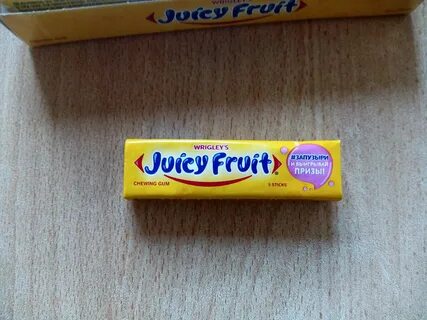 Жевательные пластинки Juicy Fruit с ароматом фруктов, 20 пач