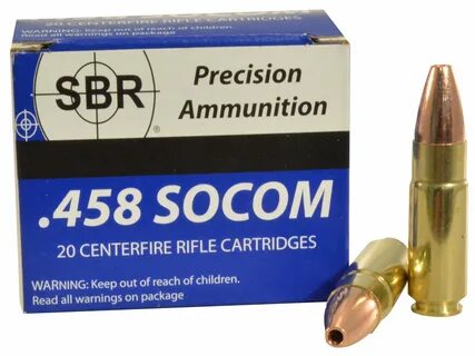 SBR Ammo 458 SOCOM 300 Grain Barnes TSX Hollow Point Lead-Fr