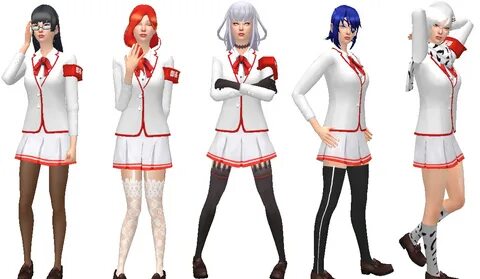 The Sims 4 Yandere Sim Student Council Set Sims 4, Sims, Cut