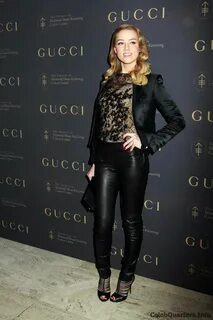 Amber Heard ♥ Amber Heard Lederbekleidung, Leder leggings un