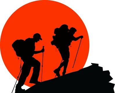 Trekking Free Download Png - Mountain Climber Vector - (1024