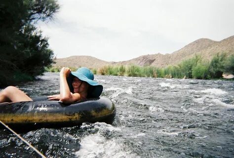 Tubing Down the Salt River Near Phoenix