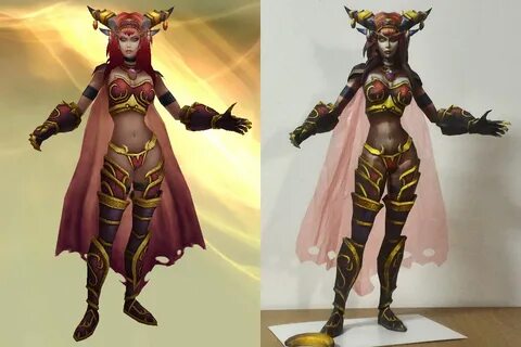 I made two WOW paper models: Alexstrasza, Gnome Mage. - Albu