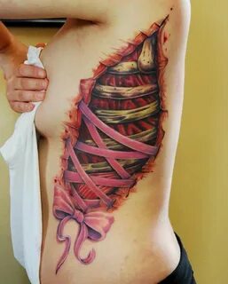 Rib Cage Tattoos Women