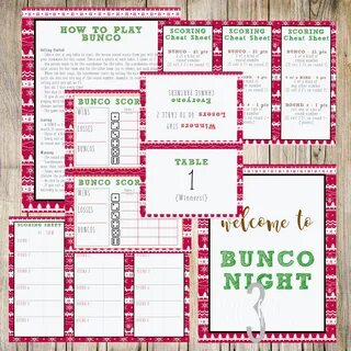 Christmas Bunco Score Sheets Printable - World Celebrat : Da