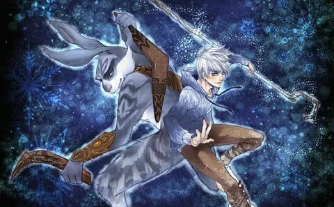 Jack Frost and Bunnymund team by DragonKnightGamer on devian