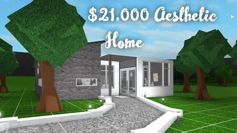 $21,000 Aesthetic House w/ wuzpugs Speed Build Bloxburg - Yo