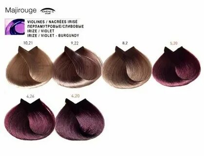 Majirel-L'Oreal-Professionnel3 IRISE Hair color chart, Lorea