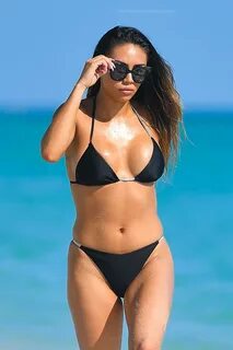 Montana Yao Shows Her Sexy Bikini Body on the Beach in Miami