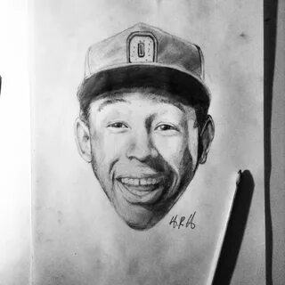 My drawing of Tyler the Creator from a while ago. Art, portr