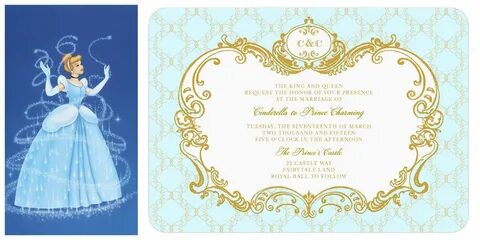 cinderella invitation card design - Wonvo