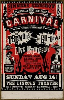 Carnival invite idea. Evil. Idea burlesque? Decorating for H