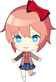 Download HD Hd Sayori Chibi - Doki Doki Sayori Sticker Trans