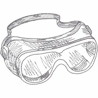 Safety Goggles Drawing Easy - Patent USD620039 - Goggles - G