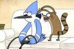 Rigby troubling Mordecai while playing game 😆 Fandom