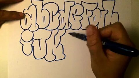 how2art how to draw graffiti alphabet throwies - YouTube