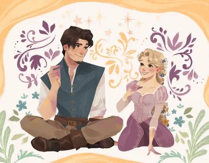 fan art, tangled and flynn and rapunzel - image #6123553 on 