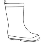 Rain Boots Coloring Page - Coloring Home