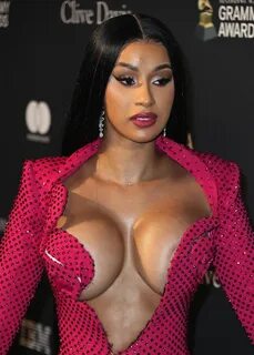 Ratchet Brunette Cardi B Shows Her Ridiculous Cleavage in HQ