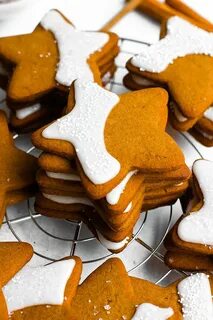Gingerbread Star Cookies Recipe Star cookies, Cookies, Ginge