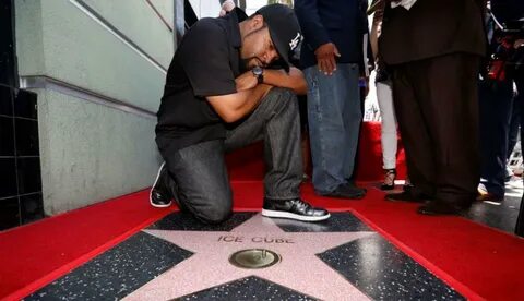 Ice Cube Gets Hollywood Star, Thanks All  who Helped Me