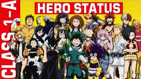 My Hero Academia - Class 1-A Character Stats!! - YouTube