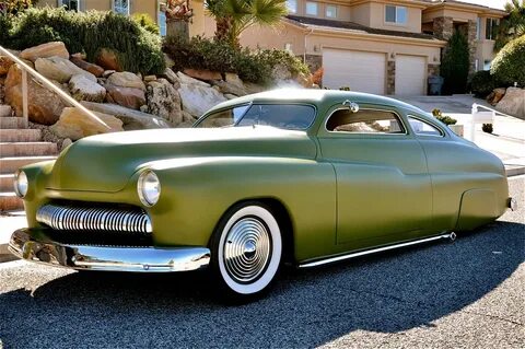 Max Grundy's 1950 Mercury Chopped Coupe Red Hills Rods and C