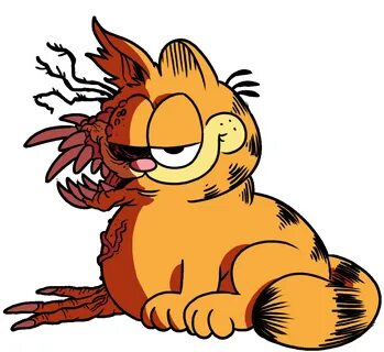 A completely normal drawing of Garfield, America’s favorite 