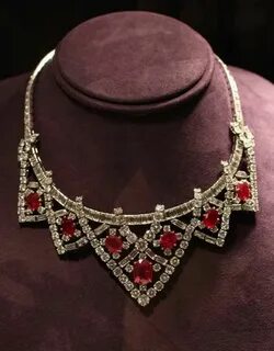 Elizabeth Taylor's Ruby and Diamond Necklace, Ruby and diamo