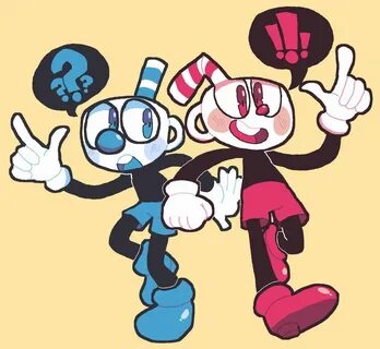 Cuphead and Mugman by DINKY-INK Cute drawlings, Indie art, C