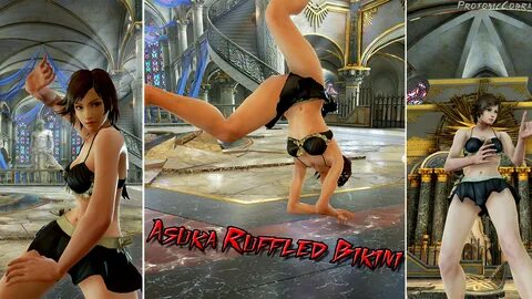 Tekken 7 Outfit Asuka Kazama Ruffled Bikini by ProtonicCobra
