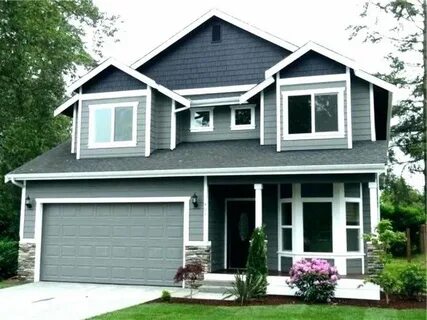 tri color homes - Google Search Gray house exterior, Exterio