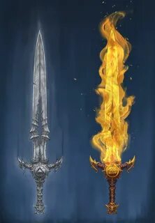 Pin on Flaming sword