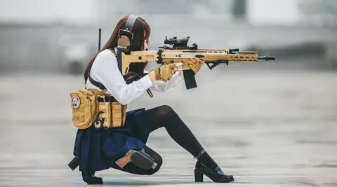 Amazing WTF Facts: Cute Asian Girls With Guns - Japanese Cos
