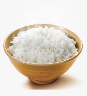 Cooked Glutinous Sticky Transprent - Bowl Of Rice Png, Trans